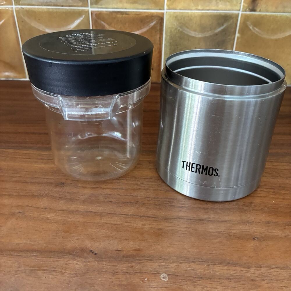 Thermos 12oz Food Jar Vacuum Insulated Stainless Steel Microwaveable Insert